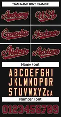 Women's Black Crimson Classic Style Baseball Jersey 5