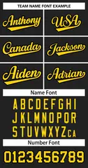 Women's Black Gold-Black Classic Baseball Jersey 5
