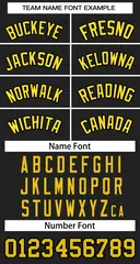Women's Black Gold-Black Classic Baseball Jersey 5