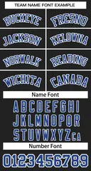 Women's Black Royal-White Classic Baseball Jersey 5