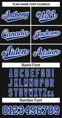 Women's Black Royal-White Classic Baseball Jersey 5