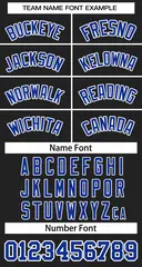 Women's Black Royal-White Classic Baseball Jersey 5