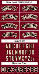 Women's Crimson Black-Khaki Classic Style Baseball Jersey 5