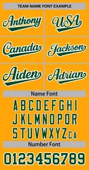 Women's Gold Green-White Classic Baseball Jersey 5