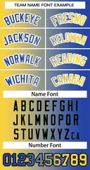 Women's Gold Royal-White Gradient Fashion Baseball Jersey 5