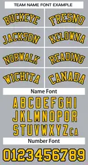 Women's Gray Gold-Black Classic Baseball Jersey 5