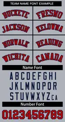 Women's Gray Red Navy Classic Baseball Jersey 5