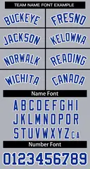 Women's Gray Royal White Classic Baseball Jersey 5