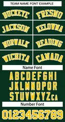 Women's Green Gold-White Classic Baseball Jersey 5