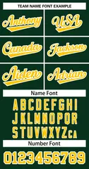 Women's Green Gold-White Classic Baseball Jersey 5