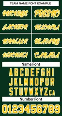 Women's Green Gold-White Classic Baseball Jersey 5