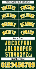 Women's Green Gold-White Classic Baseball Jersey 5