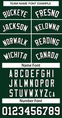 Women's Green White-Black Classic Baseball Jersey 5