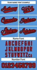 Women's Light Blue Red-Black Classic Baseball Jersey 5