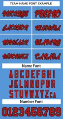 Women's Light Blue Red-Black Classic Baseball Jersey 5