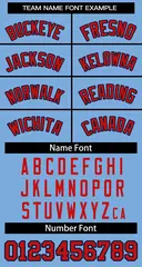 Women's Light Blue Red Navy Classic Baseball Jersey 5