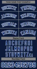 Women's Navy Royal-White Classic Baseball Jersey 5