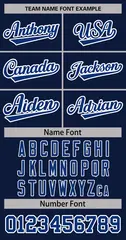 Women's Navy Royal-White Classic Baseball Jersey 5