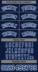 Women's Navy Royal-White Classic Baseball Jersey 5