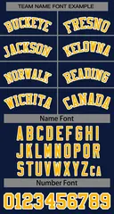 Women's Navy Yellow-White Classic Baseball Jersey 5
