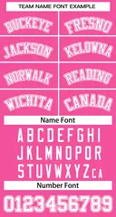 Women's Pink White-Pink Classic Baseball Jersey 5