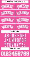 Women's Pink White-Pink Classic Baseball Jersey 5