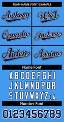 Women's Powder Blue Navy White Classic Baseball Jersey 5