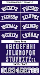 Women's Purple Gray-White Classic Baseball Jersey 5