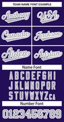 Women's Purple Gray-White Classic Baseball Jersey 5