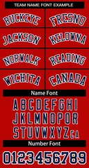 Women's Red Navy White Classic Baseball Jersey 5