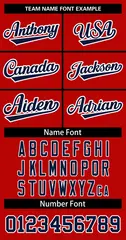 Women's Red Navy White Classic Baseball Jersey 5