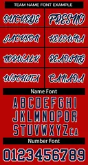 Women's Red Navy White Classic Baseball Jersey 5