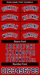 Women's Red Navy White Classic Baseball Jersey 5