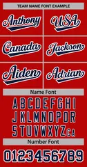 Women's Red Navy-White Classic Baseball Jersey 5