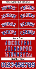 Women's Red Royal-White Classic Baseball Jersey 5