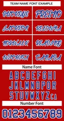 Women's Red Royal-White Classic Baseball Jersey 5