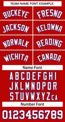 Women's Red White Classic Baseball Jersey 5