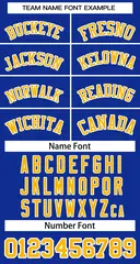 Women's Royal Gold-White Classic Baseball Jersey 5