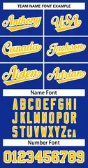 Women's Royal Gold-White Classic Baseball Jersey 5