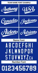 Women's Royal White Classic Baseball Jersey 5