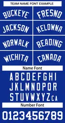 Women's Royal White Classic Baseball Jersey 5
