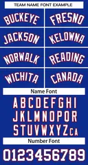 Women's Royal White Classic Baseball Jersey 5