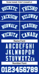 Women's Royal White Light Blue Classic Baseball Jersey 5