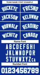 Women's Royal White Light Blue Classic Baseball Jersey 5