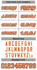 Women's White Orange-White Classic Style Baseball Jersey 5