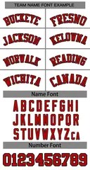 Women's White Red-Black Classic Baseball Jersey 5
