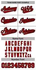 Women's White Red-Black Classic Baseball Jersey 5