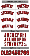 Women's White Red-Black Classic Baseball Jersey 5