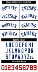 Women's White Royal Classic Style Baseball Jersey 5