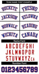 Women's White Royal Classic Style Baseball Jersey 5
